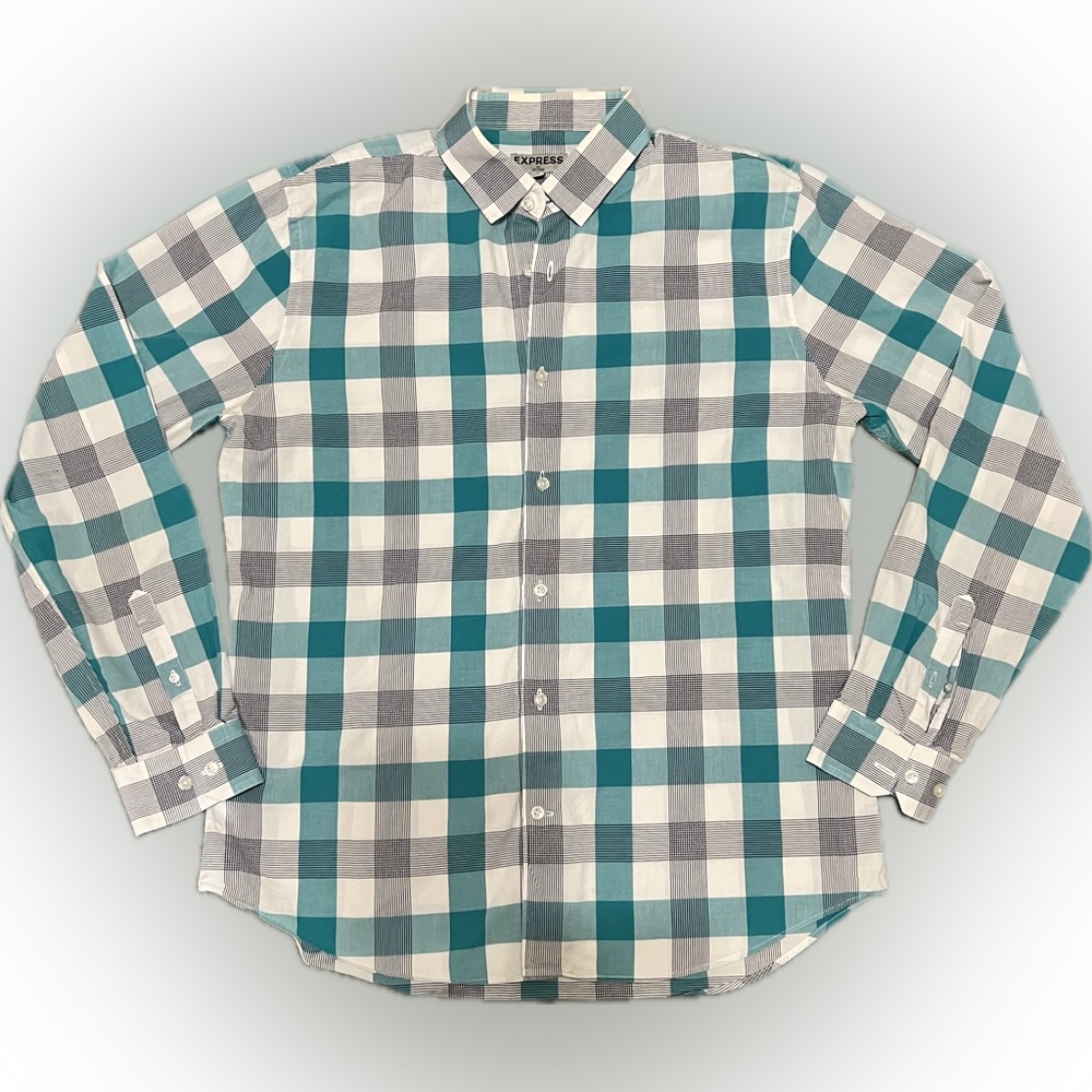 Express Blue and White Shirts 100% Cotton